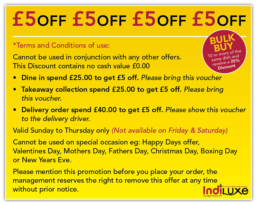 £5 Off Voucher